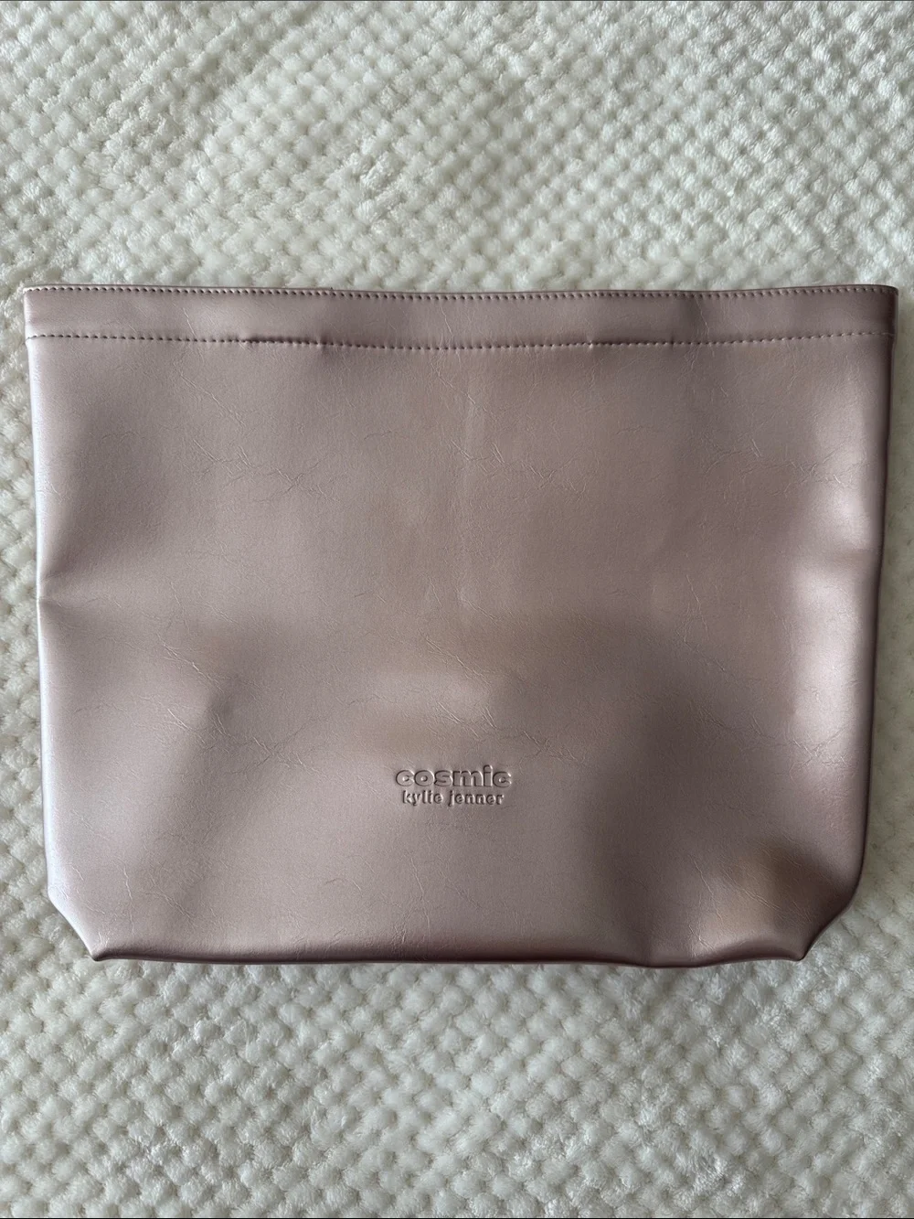 🩷🆕👜Kylie Cosmetics by Kylie Jenner Metallic Pink Tote Bag